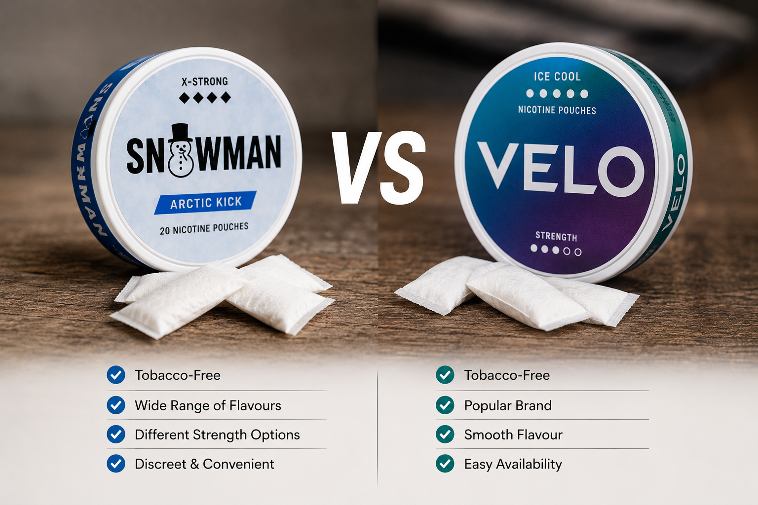 Snowman Nicotine Pouches vs Velo: Which One Should You Buy?