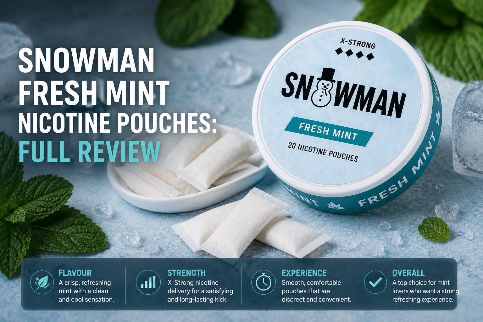 Snowman Fresh Mint Nicotine Pouches: Full Review