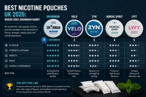 Best Nicotine Pouches UK 2026: Where Does Snowman Rank?